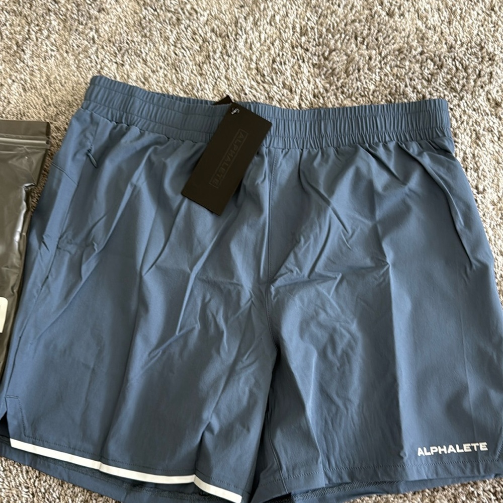 Alphalete Men's Infinity Core Shorts - Blue slim fit brand new with tags